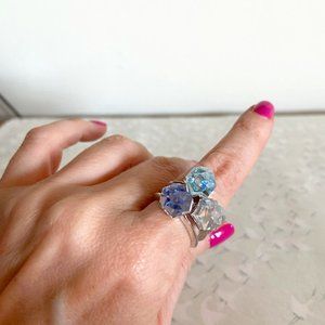 Swarovski Nuts Rings (3). New w tag. Never worn. Zero flaws.  Size 9.  RARE